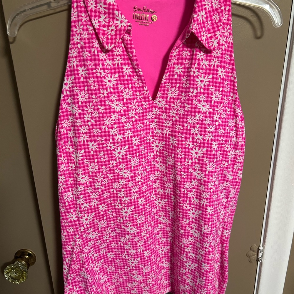 Lilly Pulitzer Pink Polo Tank Top